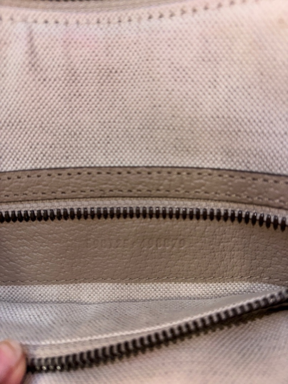 Gucci Beige GG Canvas Ophidia Half Moon  Bag with Green and Red Web - Picture 15 of 17